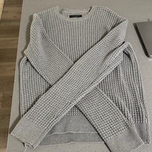 All Saints Light Gray Textured Sweater